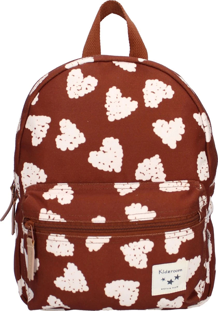 Kidzroom Adore More - Rugzak - 2 T/m 6 Jaar - Bruin - Hartjes 3 Kidzroom Adore More - Rugzak - 2 T/m 6 Jaar - Bruin - Hartjes