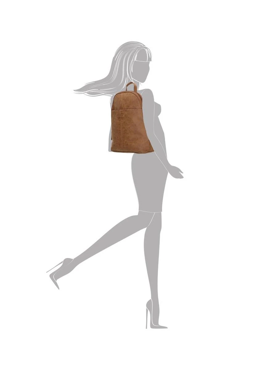 Enrico Benetti Metz 66491 Dames Rugtas - Camel 4 Enrico Benetti Metz 66491 Dames Rugtas - Camel - Afbeelding 2