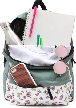 Vans Realm Rugzak Ditsy Poppy Floral Marshmellow / Duck Green -Tas Kortingswinkel 848x1200