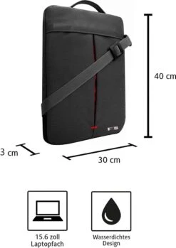 VEGMANN AV6453 Laptoptas 15,6-inch Notebooktas Laptopbeschermhoes Case PC-laptopbeschermtas Rood -Tas Kortingswinkel 849x1200 1