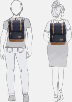 Enrico Benetti Santiago 46162 Laptoprugzak Met 17" Laptopvak - Blauw -Tas Kortingswinkel 849x1200