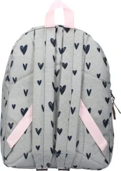Milky Kiss Clever Girls - Rugzak - Schooltas Meisje - Grijs - Hartjes -Tas Kortingswinkel 852x1200 8