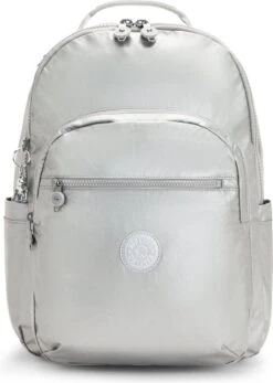Kipling SEOUL Rugzak, 27 Liter, 15 Inch Laptopvak - Bright Metallic