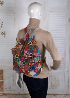 Viabologna Rugzak Escanella Van Gekleurde Stukjes Leer - Multicolour - -Tas Kortingswinkel 856x1200 13