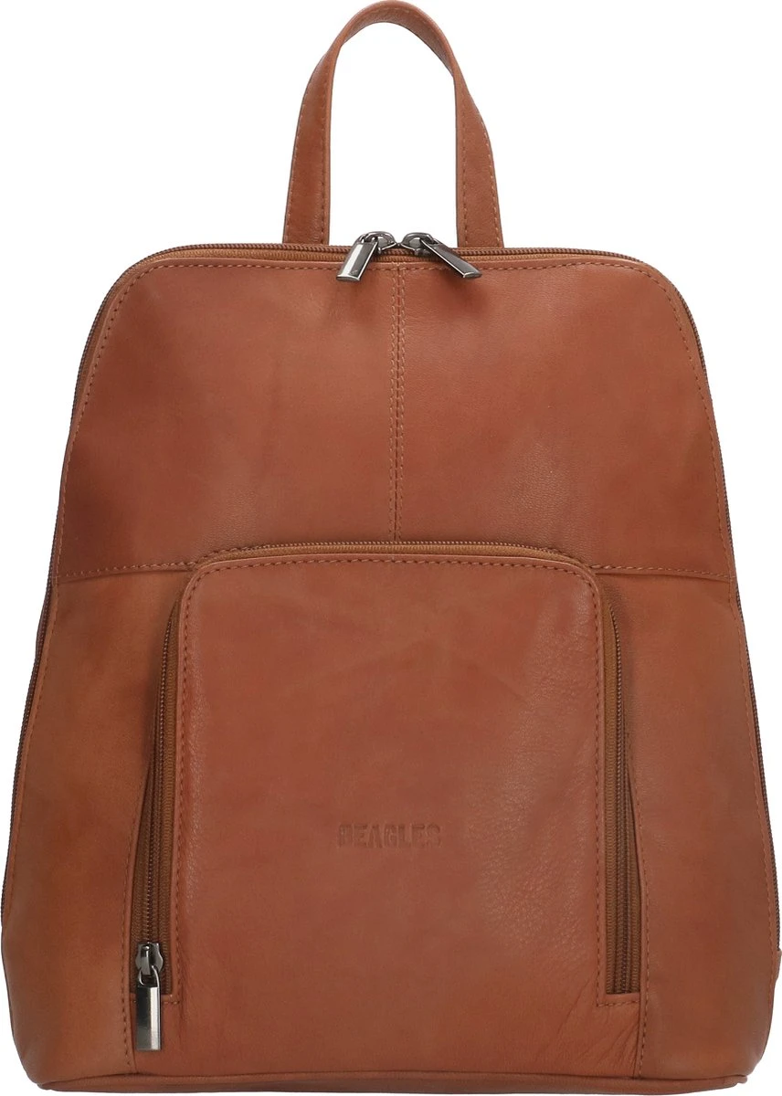 Beagles Santa Lucia Rugzak - Cognac 3 Beagles Santa Lucia Rugzak - Cognac