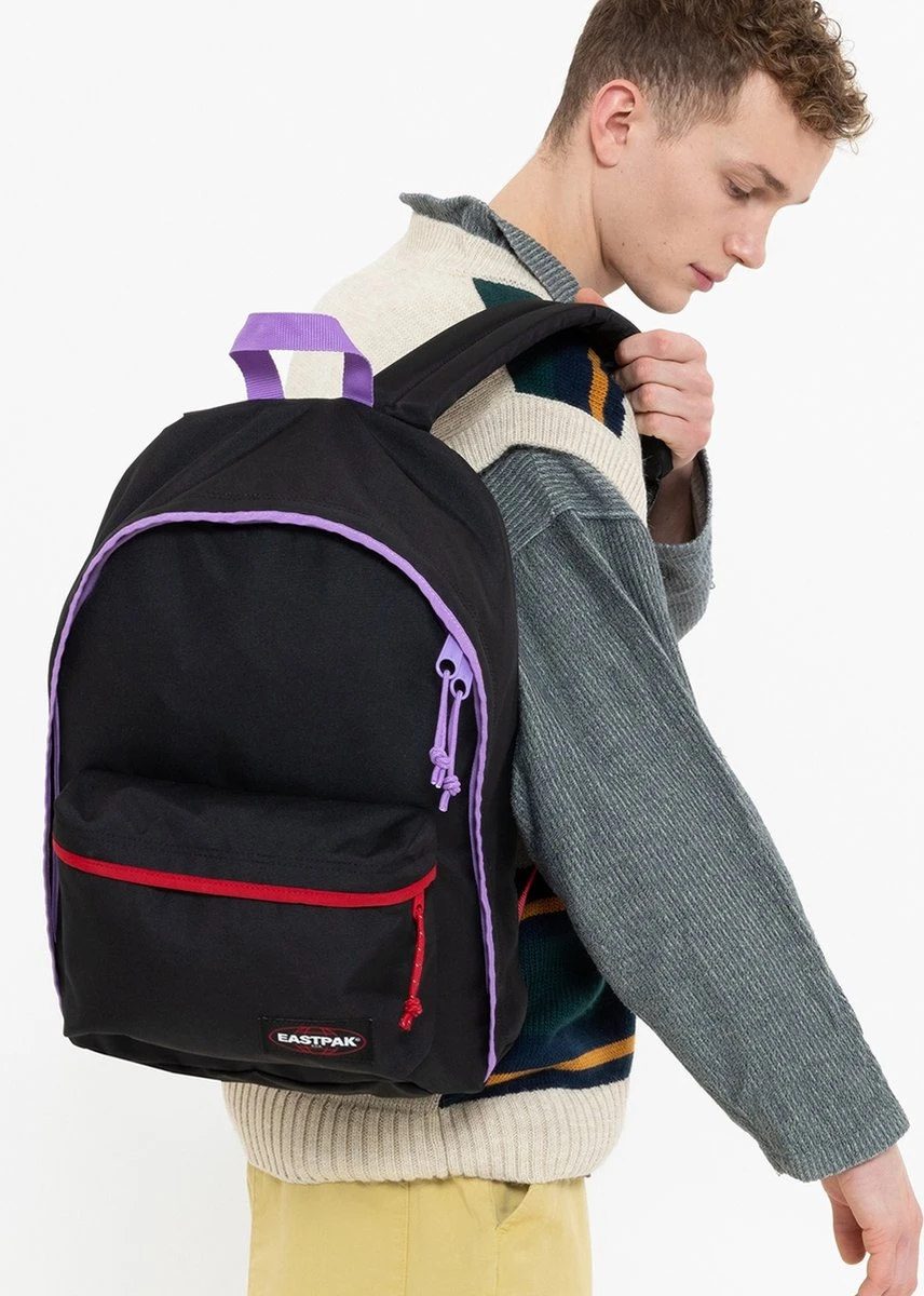 Eastpak OUT OF OFFICE Rugzak, 27 Liter, 13.3 Inch Laptopvak - Kontrast Violet Red 4 Eastpak OUT OF OFFICE Rugzak, 27 Liter, 13.3 Inch Laptopvak - Kontrast Violet Red - Afbeelding 2