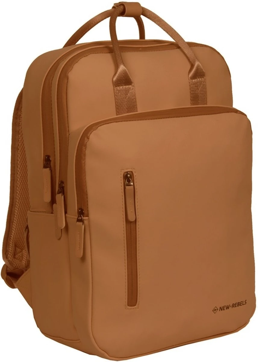 New Rebels® William - Rugtas - Bruin - Waterafstotend - 15.6151413121087 - 20L - 28x16x44cm - Rugzak / Backpack 3 New Rebels® William - Rugtas - Bruin - Waterafstotend - 15.6151413121087 - 20L - 28x16x44cm - Rugzak / Backpack