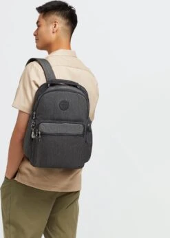Kipling OSHO Rugzak, 25 Liter - Black Peppery -Tas Kortingswinkel 857x1200