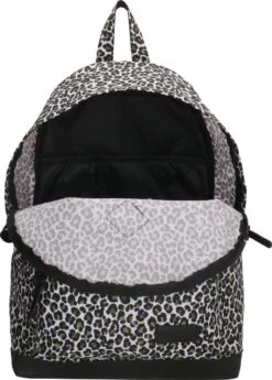 Enrico Benetti Londen 46121 Laptoprugzak Met 14" Laptopvak - Olijfgroen Panter Print -Tas Kortingswinkel 858x1200 3