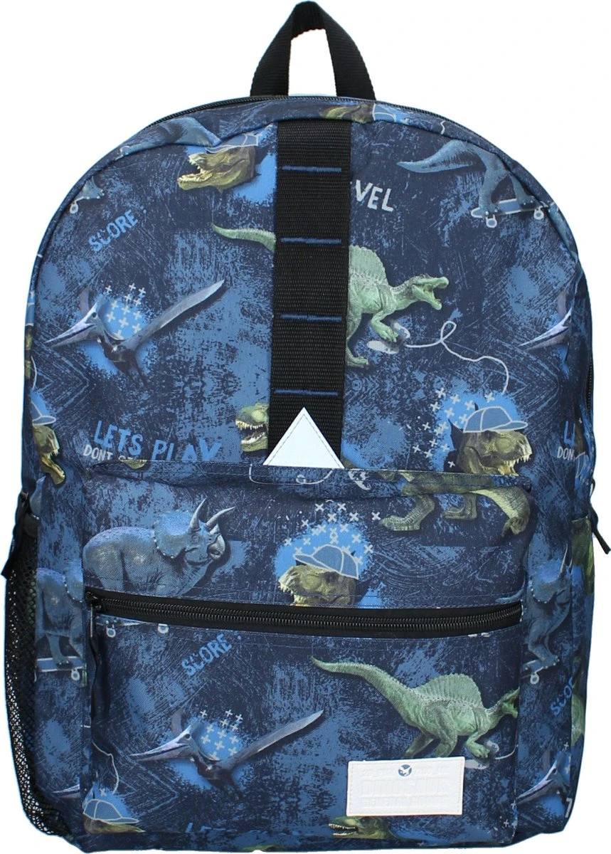Skooter Dinogames - Rugzak - Schooltas Jongen - Blauw - Dino 7 Skooter Dinogames - Rugzak - Schooltas Jongen - Blauw - Dino - Afbeelding 5