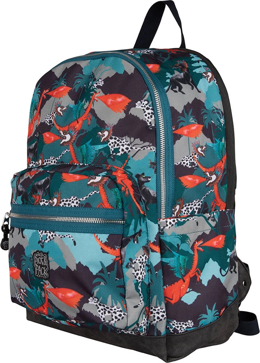 Pick & Pack Forest Dragon Backpack M - Multi Green 4 Pick & Pack Forest Dragon Backpack M - Multi Green - Afbeelding 2