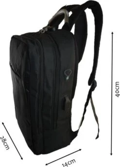 Merkloos Rugzak Anti-diefstal / 40x28x14cm (20l)/ Laptop 15,6 Inch / USB-oplaadpoort / Zwart / Powerbank (20mAh) 23 Merkloos Rugzak Anti-diefstal / 40x28x14cm (20l)/ Laptop 15,6 Inch / USB-oplaadpoort / Zwart / Powerbank (20mAh) -Tas Kortingswinkel 865x1200 3
