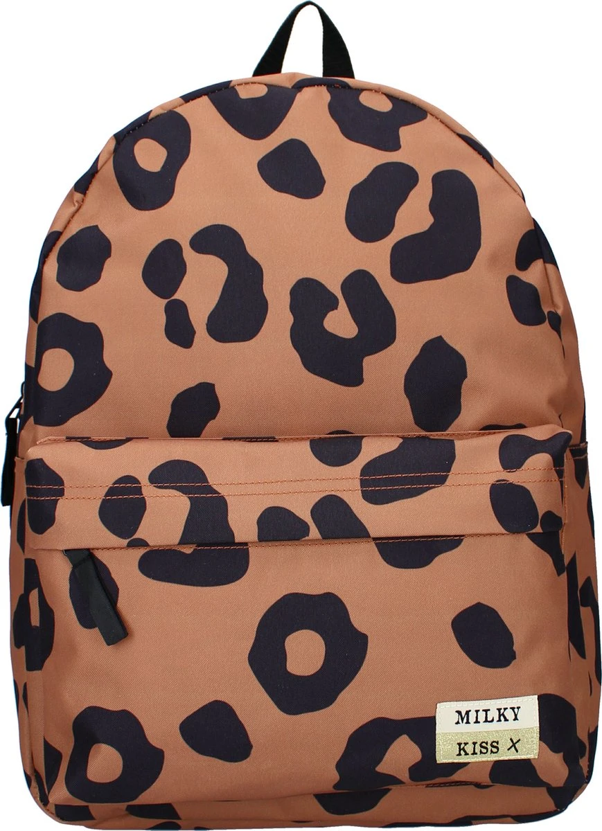 Milky Kiss Fun Vibes Rugzak - Schooltas Meisje - Bruin 3 Milky Kiss Fun Vibes Rugzak - Schooltas Meisje - Bruin