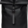 Rains Rolltop Rugzak Mini 9 Liter - Zwart