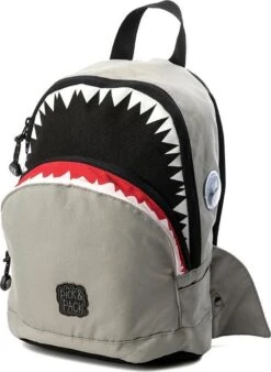 Pick & Pack Shark Shape Kinderrugzak - Grey