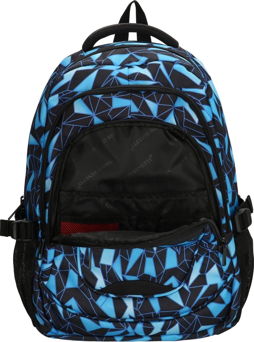 Enrico Benetti Santa Cruz Laptop Rugzak - Zwart/Aqua 7 Enrico Benetti Santa Cruz Laptop Rugzak - Zwart/Aqua - Afbeelding 5