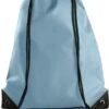 Merkloos Sport Gymtas/draagtas In Kleur Lichtblauw Met Handig Rijgkoord 34 X 44 Cm Van Polyester En Verstevigde Hoeken -Tas Kortingswinkel 892x1200 18