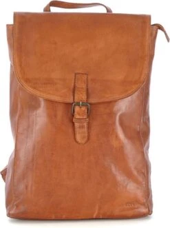 Bear Design Rox Leren Laptop Rugzak - Cognac