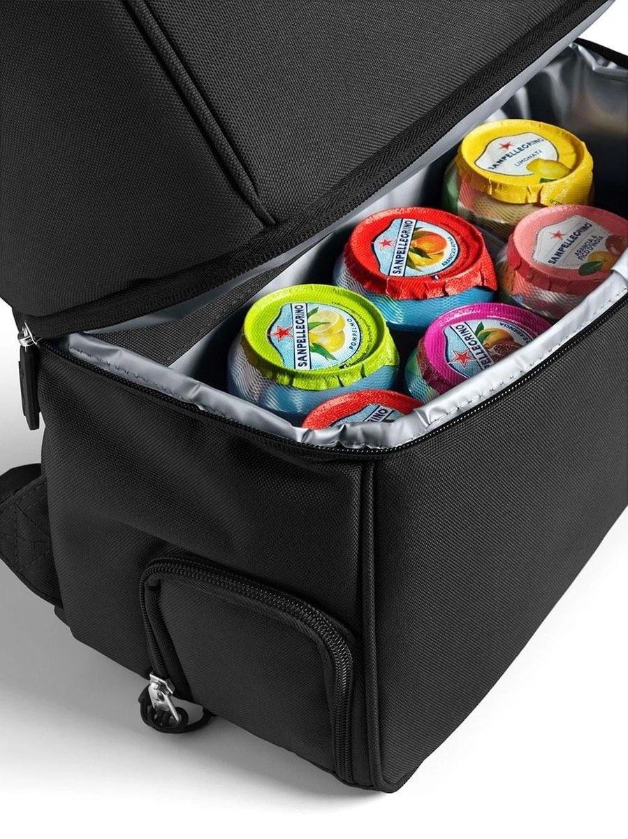 Standley SplitBag - Rugzak - Koeltas - Inclusief Koelelementen - Rugtas - Zwart - Met Handgel Sleutelhanger - Cadeau 6 Standley SplitBag - Rugzak - Koeltas - Inclusief Koelelementen - Rugtas - Zwart - Met Handgel Sleutelhanger - Cadeau - Afbeelding 4