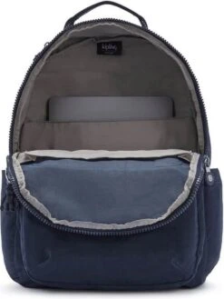 Kipling SEOUL Rugzak, 27 Liter, 15 Inch Laptopvak - Blue Bleu 2 -Tas Kortingswinkel 901x1200 6