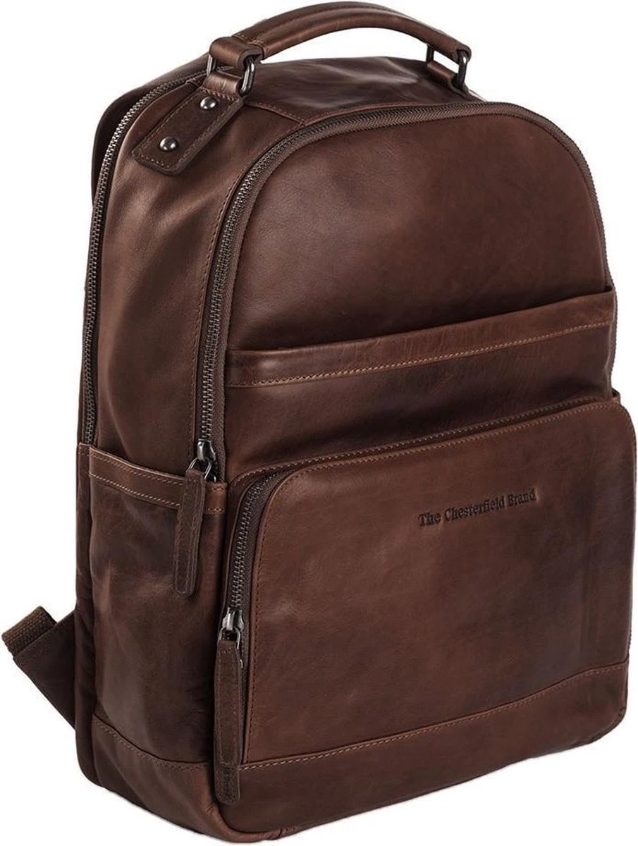 Chesterfield Bags Leren Laptop Rugzak Austin Bruin 3 Chesterfield Bags Leren Laptop Rugzak Austin Bruin