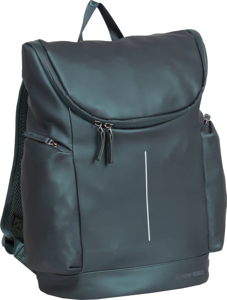 New Rebels® William - Rugtas - Groen - Waterafstotend - 15.6151413121087 - 28x15x43cm - Rugzak / Backpack 3 New Rebels® William - Rugtas - Groen - Waterafstotend - 15.6151413121087 - 28x15x43cm - Rugzak / Backpack