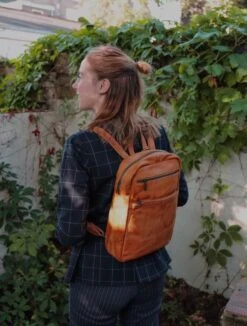 Bear Design Tiffany Leren Rugzak - Cognac -Tas Kortingswinkel 908x1200 6