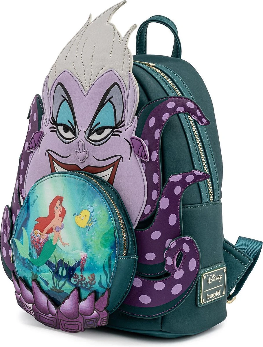 FUNKO Loungefly: Disney Villains - Ursula Little Mermaid Cosplay Mini Backpack 4 FUNKO Loungefly: Disney Villains - Ursula Little Mermaid Cosplay Mini Backpack - Afbeelding 2