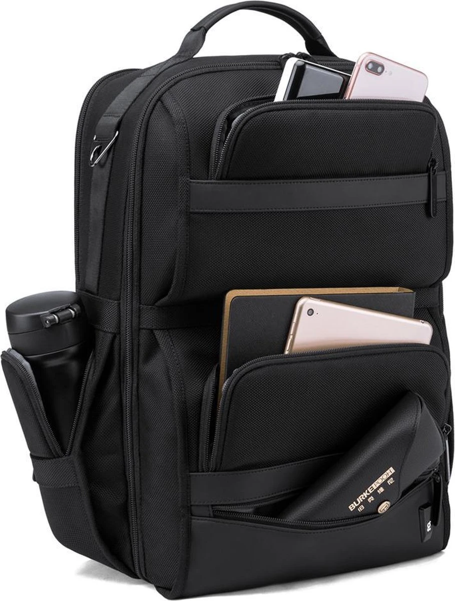 Bange Rugtas - 15,6 Inch - Laptop Rugzak - Waterafstotend - Zwart - Incl. Smart Thermosfles 12 Bange Rugtas - 15,6 Inch - Laptop Rugzak - Waterafstotend - Zwart - Incl. Smart Thermosfles - Afbeelding 10