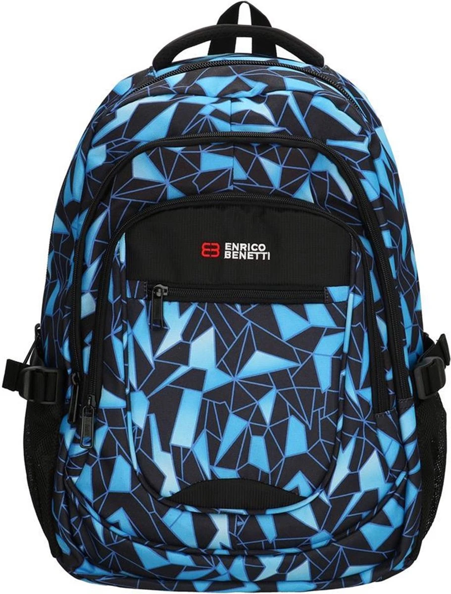 Enrico Benetti Santa Cruz Laptop Rugzak - Zwart/Aqua 8 Enrico Benetti Santa Cruz Laptop Rugzak - Zwart/Aqua - Afbeelding 6