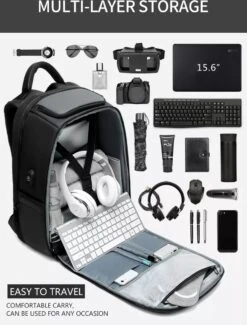 Eurcool Rugzak Mannen Multifunctionele Grote Capaciteit Mannelijke Mochila Tassen Usb-poort Opladen Laptop School Rugzakken -Tas Kortingswinkel 912x1200 4