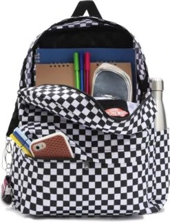 Vans MN Old Skool Check B Rugzak - Black/White -Tas Kortingswinkel 917x1200 1