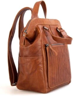 Spikes & Sparrow Rugtas / Rugzak - Bronco - 10 Liter - Leer - Cognac -Tas Kortingswinkel 917x1200 2