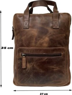 Saccoo Ramon Rugtas 100% Hunterleder Medium Formaat. 9 Saccoo Ramon Rugtas 100% Hunterleder Medium Formaat. -Tas Kortingswinkel 918x1200 10