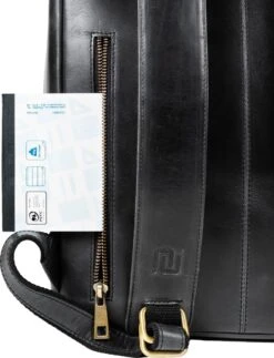 NEGOTIA Alpha - Leren Laptop Rugzak Dames En Heren - Leren Rugtas - 100% Luxe Top-Grain Leer - Zwart 13 NEGOTIA Alpha - Leren Laptop Rugzak Dames En Heren - Leren Rugtas - 100% Luxe Top-Grain Leer - Zwart -Tas Kortingswinkel 918x1200 4