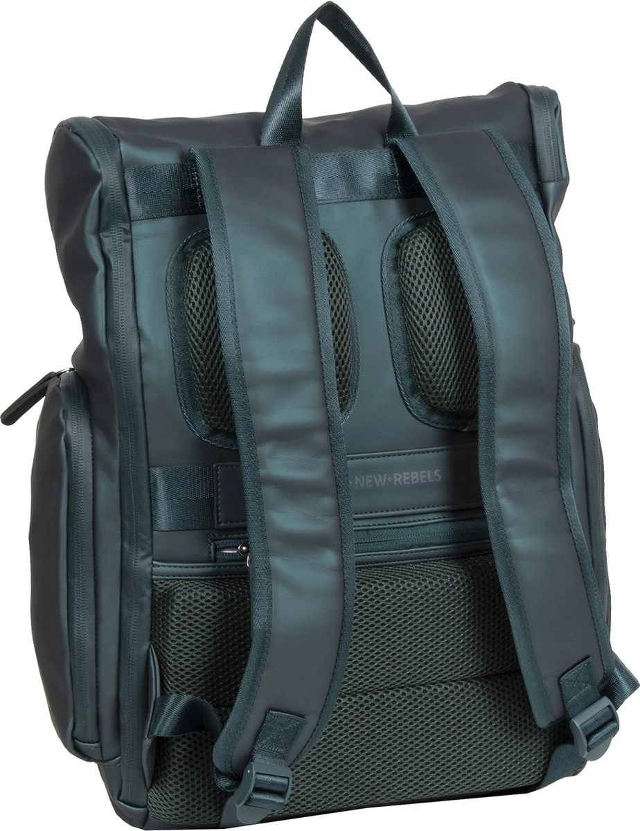 New Rebels® William - Rugtas - Groen - Waterafstotend - 15.6151413121087 - 28x15x43cm - Rugzak / Backpack 11 New Rebels® William - Rugtas - Groen - Waterafstotend - 15.6151413121087 - 28x15x43cm - Rugzak / Backpack - Afbeelding 9