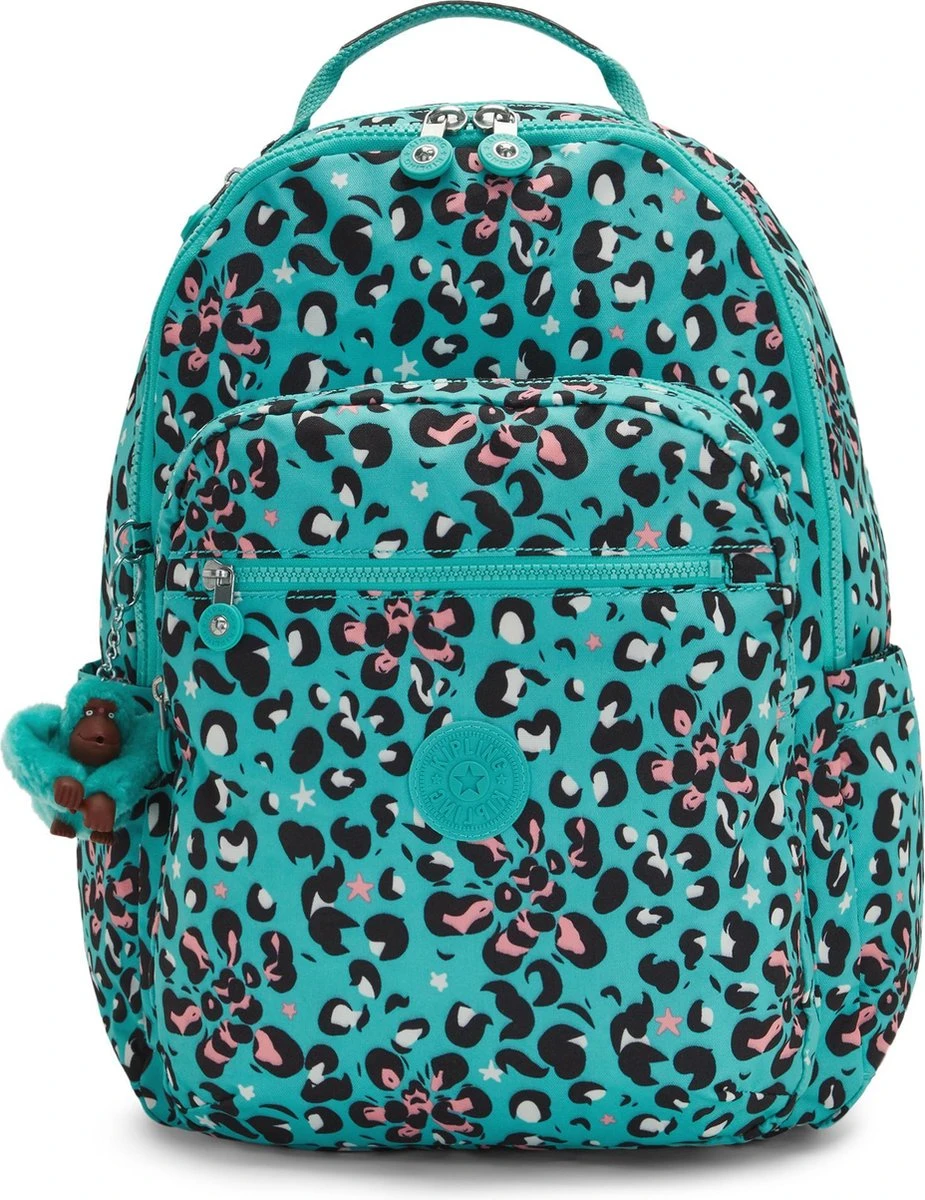 Kipling Seoul Rugzak - Leopard Flower 3 Kipling Seoul Rugzak - Leopard Flower