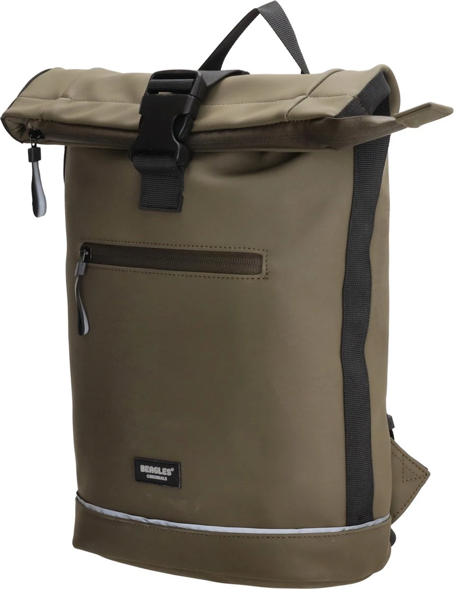 Beagles Originals Waterproof Originals Rugzak - Olijfgroen 3 Beagles Originals Waterproof Originals Rugzak - Olijfgroen