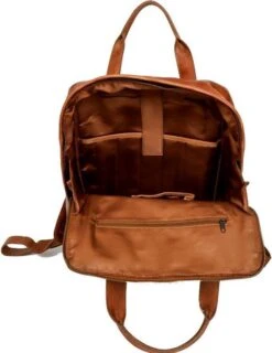 Bear Design Maja Leren Rugzak - Cognac -Tas Kortingswinkel 926x1200 3