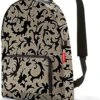 Reisenthel Mini Maxi Rucksack Rugzak - Opvouwbaar - 14L - Baroque Marble Zwart