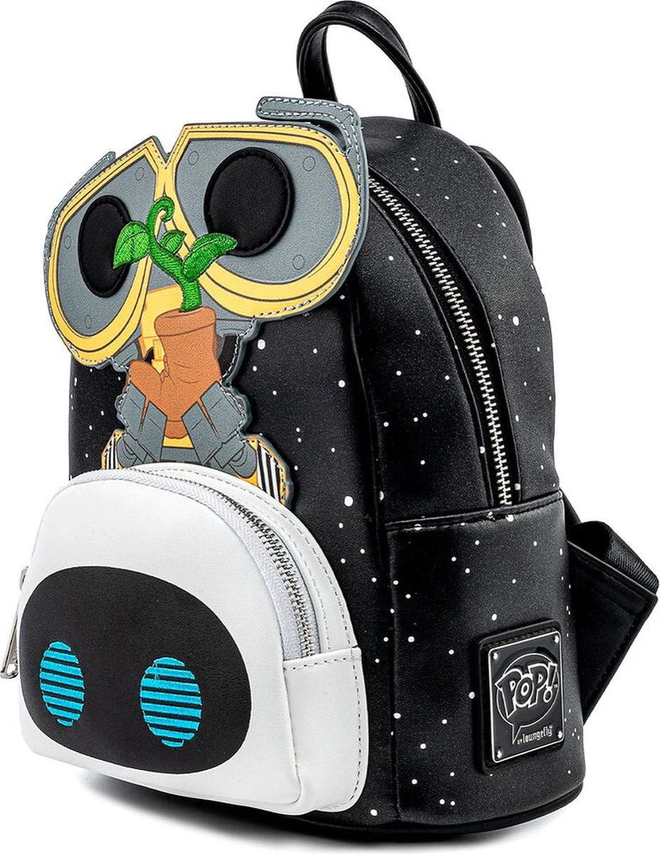 FUNKO Loungefly: Pop By Pixar Wall-E Eve Boot Earth Day Cosplay Mini Rugzak. 5 FUNKO Loungefly: Pop By Pixar Wall-E Eve Boot Earth Day Cosplay Mini Rugzak. - Afbeelding 3