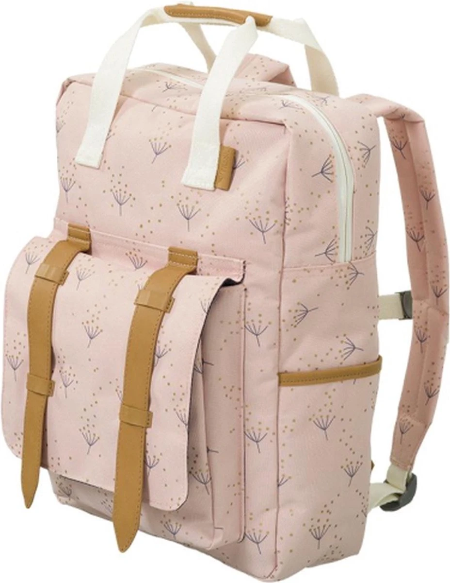 Fresk Kinderrugzak / Rugzak / Schooltas - Fresk - 7 Liter - Leer - Roze 4 Fresk Kinderrugzak / Rugzak / Schooltas - Fresk - 7 Liter - Leer - Roze - Afbeelding 2