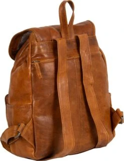 Justified Bags® Nynke Leren Classic Rugtas Cognac -Tas Kortingswinkel 928x1200 4