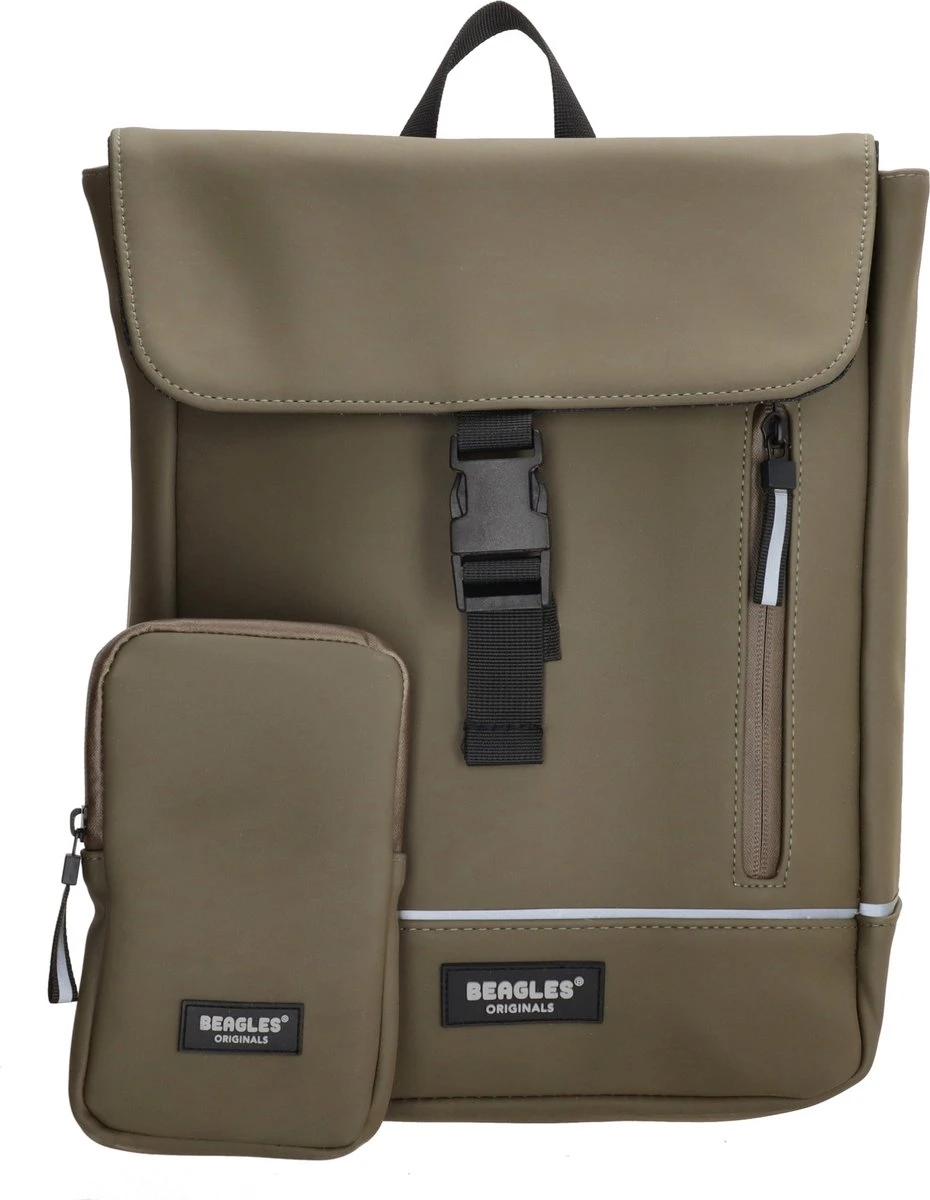 Beagles Originals Waterproof Originals Rugzak Tablet - Olijfgroen 3 Beagles Originals Waterproof Originals Rugzak Tablet - Olijfgroen