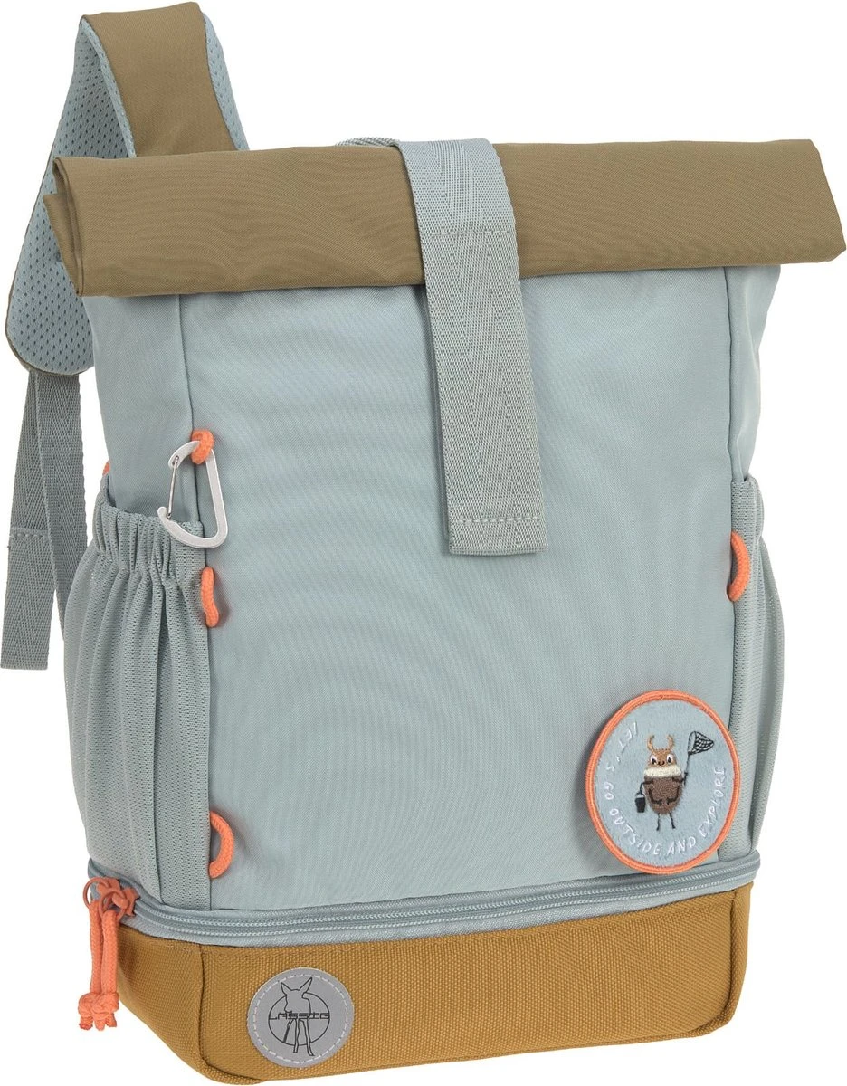 Lässig Mini Rolltop Rugzak - Nature Light Blue 4 Lässig Mini Rolltop Rugzak - Nature Light Blue - Afbeelding 2