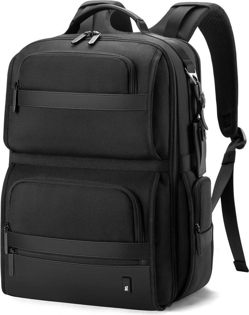 Bange Rugtas - 15,6 Inch - Laptop Rugzak - Waterafstotend - Zwart - Incl. Smart Thermosfles 4 Bange Rugtas - 15,6 Inch - Laptop Rugzak - Waterafstotend - Zwart - Incl. Smart Thermosfles - Afbeelding 2