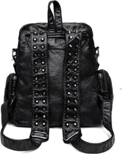 Merkloos Rugtassen Dames - Rugtas Lola Zwart - Schoudertas - Leerlook - 6 Vakken - Afneembare Schouderband 7 Merkloos Rugtassen Dames - Rugtas Lola Zwart - Schoudertas - Leerlook - 6 Vakken - Afneembare Schouderband -Tas Kortingswinkel 949x1200 6