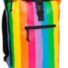 New Rebels® Mart - Rugtas - Regenboog - Waterbestendig - Roll-top - 151413121087.9 - 35x10x46cm - Rugzak / Backpack -Tas Kortingswinkel 953x1200