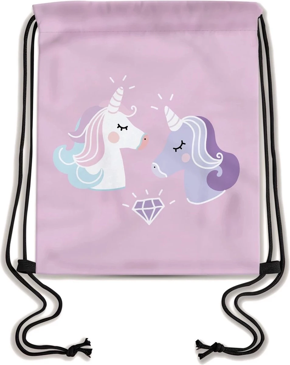 Zwemtas - Gymtas "Friends" - Luxe Rugtas Met Trekkoorden - School Tas - Rugzak 4 Zwemtas - Gymtas "Friends" - Luxe Rugtas Met Trekkoorden - School Tas - Rugzak - Afbeelding 2
