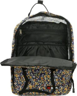 Enrico Benetti San Jose Rugzak - 13" Laptop - 10.5 Liter - 46212 - Blauw Met Madeliefjes -Tas Kortingswinkel 958x1200